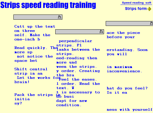 Strip Words - Speed Reading