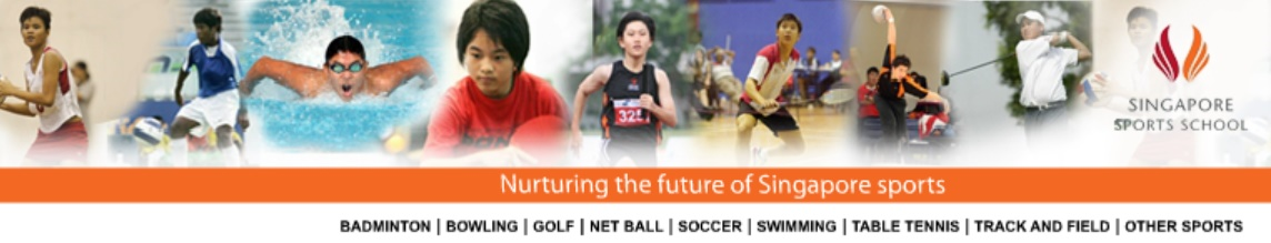 Singapore Sports School Website 2010 Banner