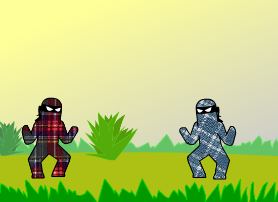 Tiny Plaid Ninjas