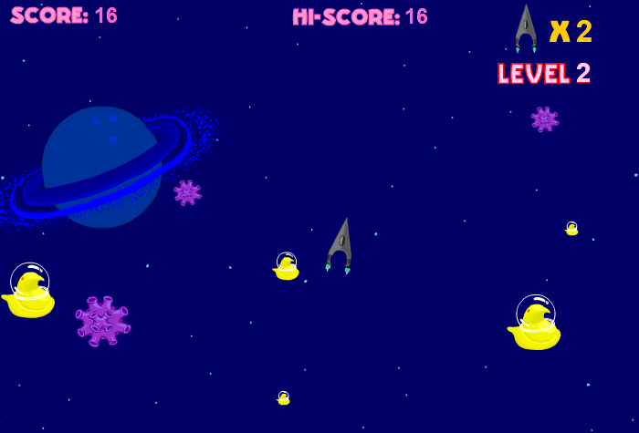 Marshmallow Peeps in Outer Space