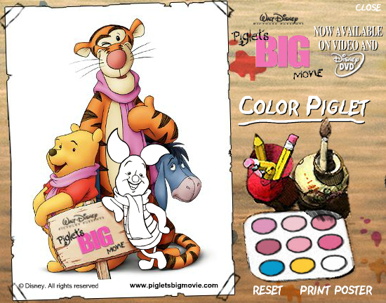 Piglet's Big Movie: Color Piglet