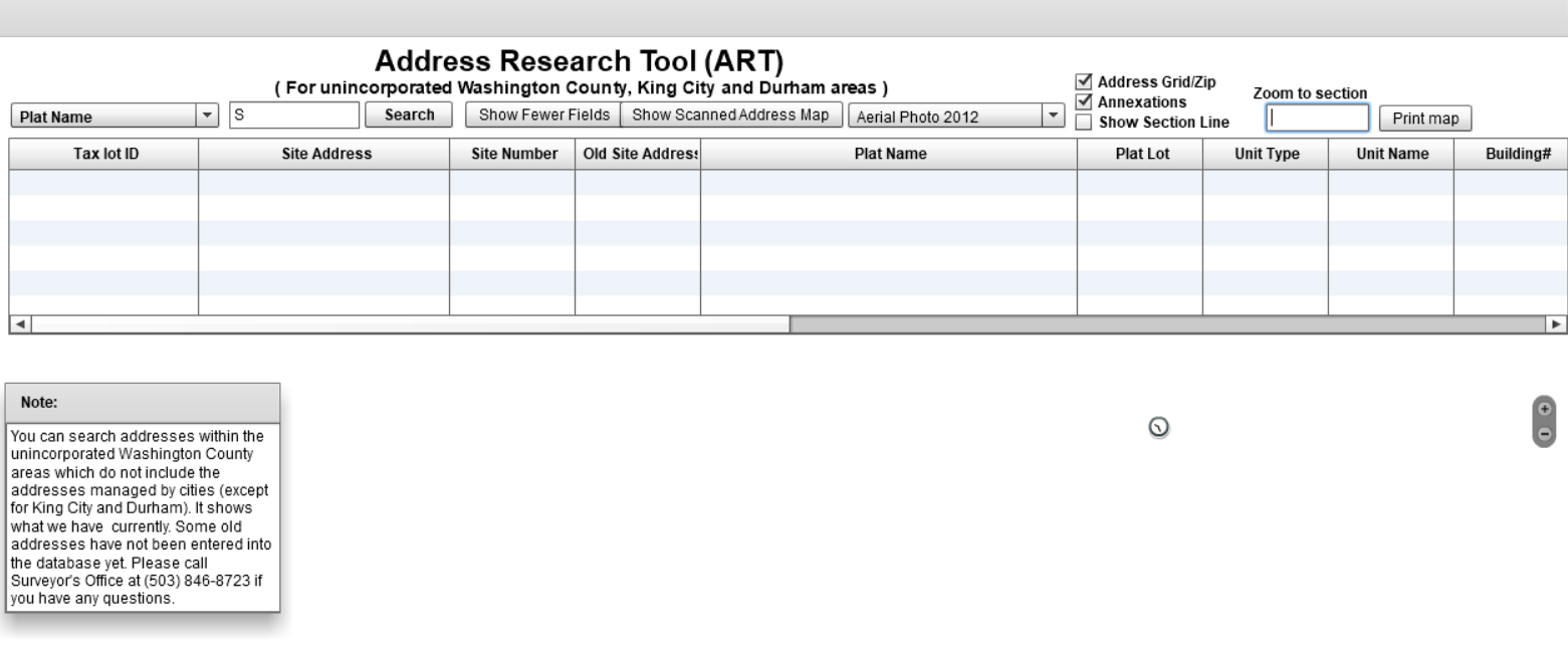 Address Research Tool (ART)