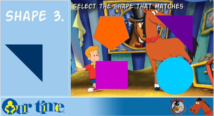 Marvin The Tap-Dancing Horse Shape Game