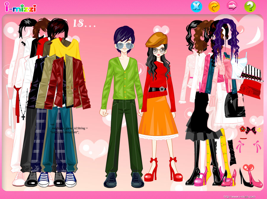 Boy and Girl Couple Dressup