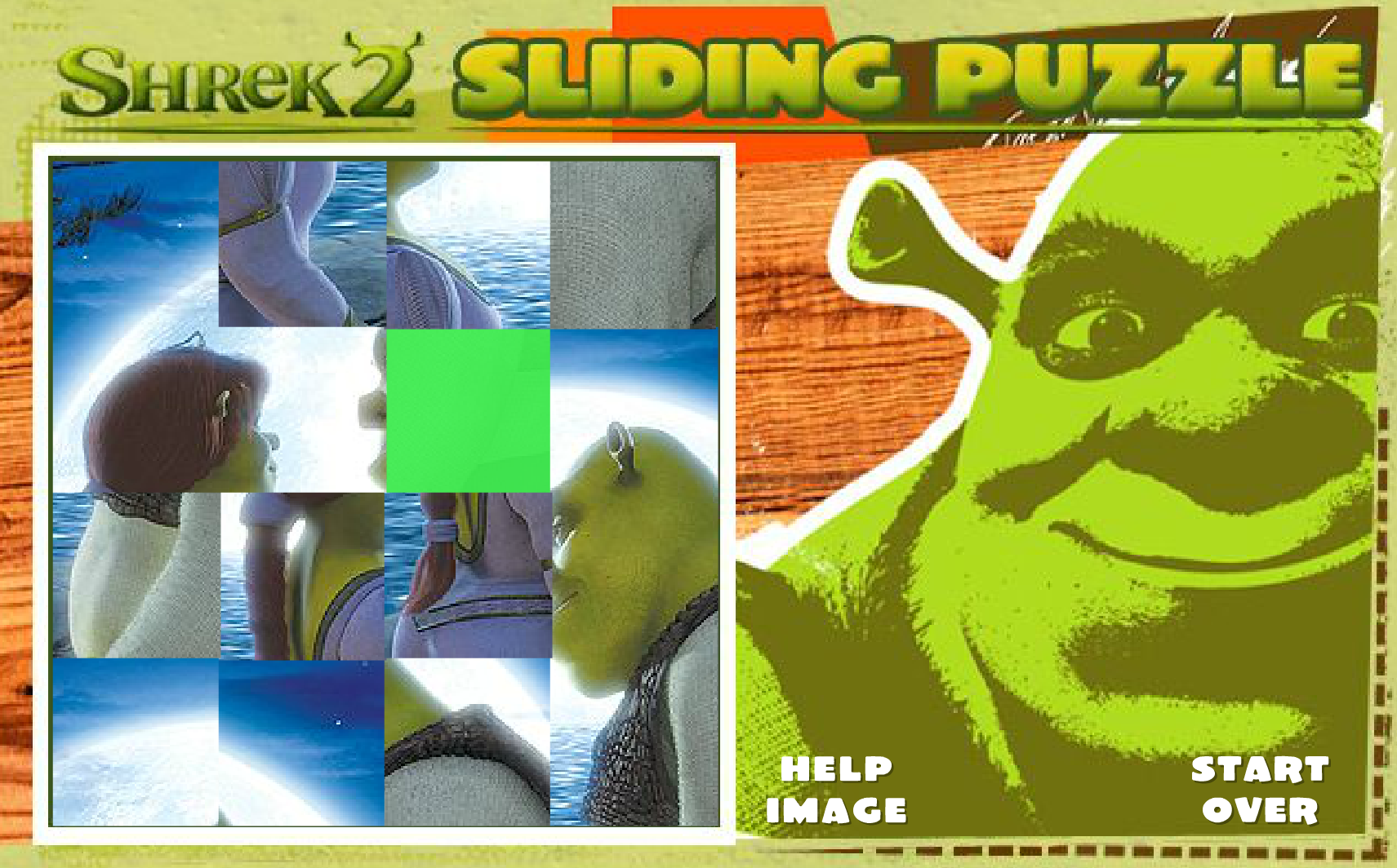 Shrek 2: Sliding Puzzle