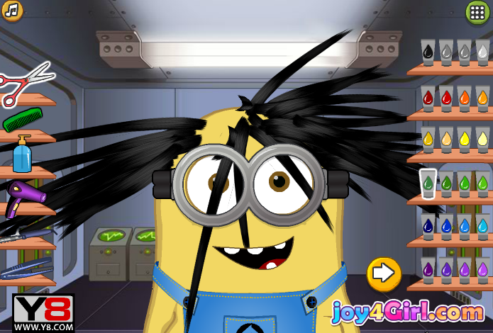 Minion at Hair Salon