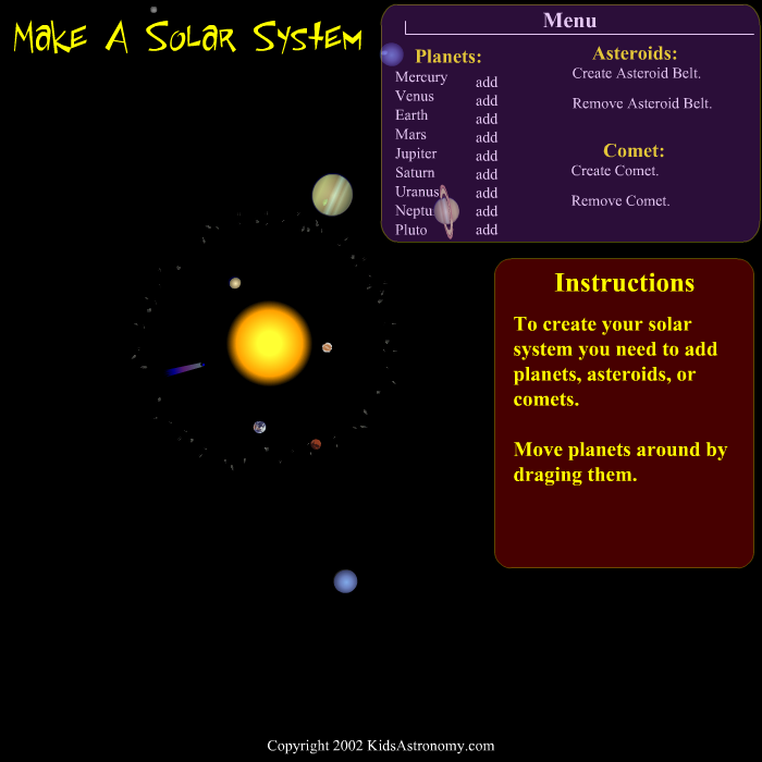 Make a Solar System