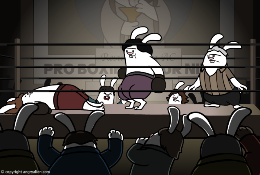 Rocky in 30 Seconds (and Re-Enacted by Bunnies)