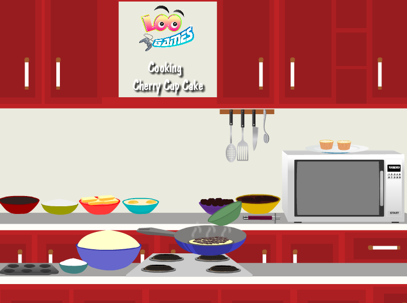 Cooking Cherry Cup Cake