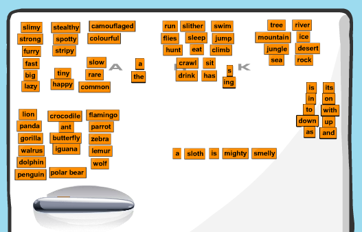 Magnetic Fridge Poetry