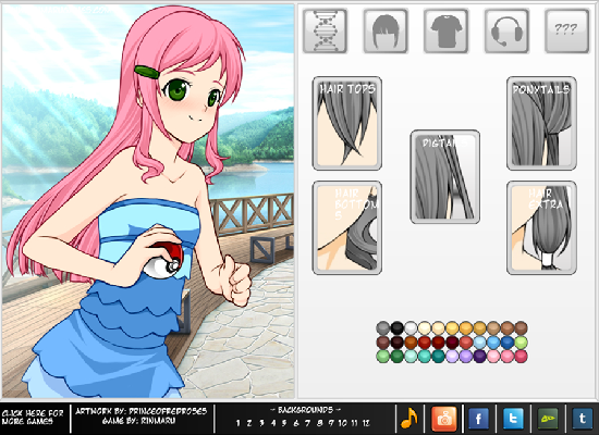 Pokemon Cosplayer Dress Up Game