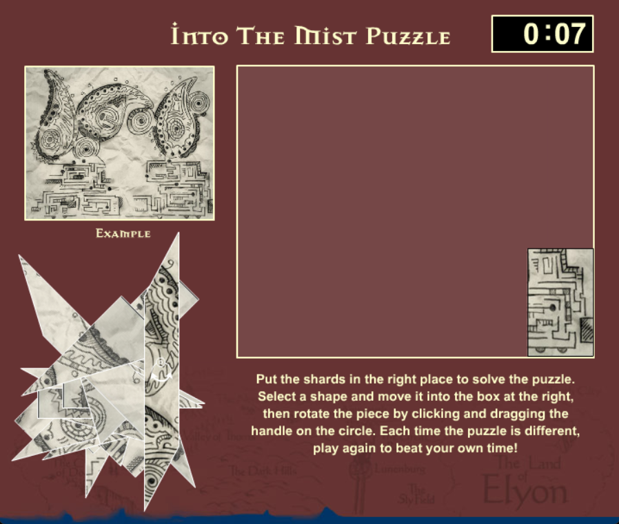 The Land of Elyon: Into the Mist Puzzle