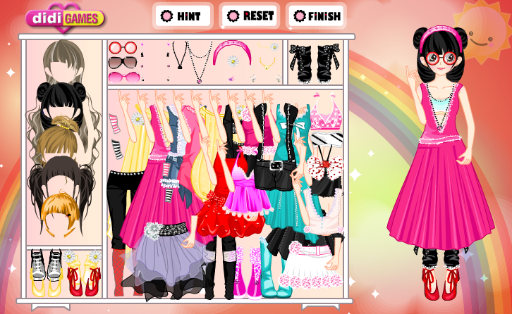 Flower Teen Girl Dress Up Game