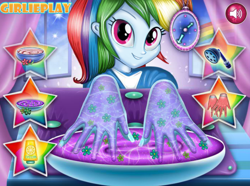 Manicure For Rainbow Dash