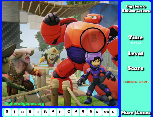 Big Hero 6 Hidden Letters