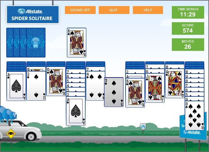 Allstate Spider Solitaire