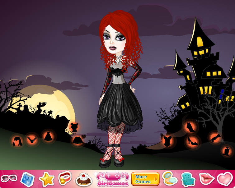 Gothic Girl Lace Dress