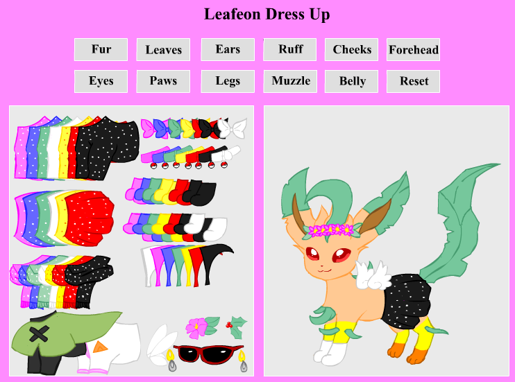 Leafeon Dress Up