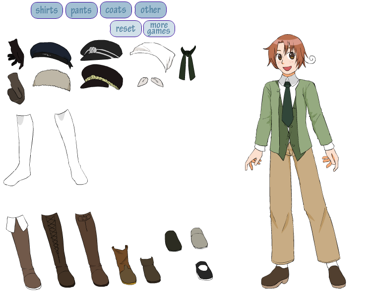 Hetalia North Italy Dress Up