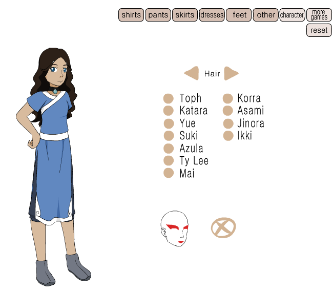 Avatar Girls Dress Up