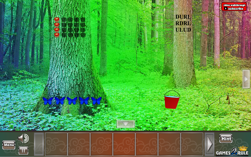 Light Beam Forest Escape