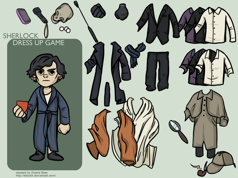 Sherlock - Flash Dress Up Game