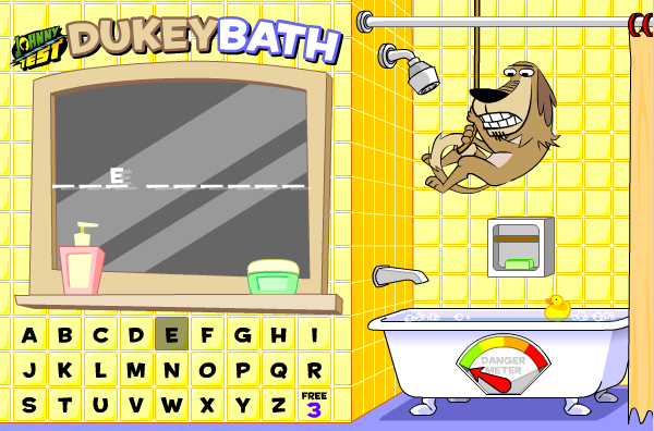 Johnny Test Dukey Bath