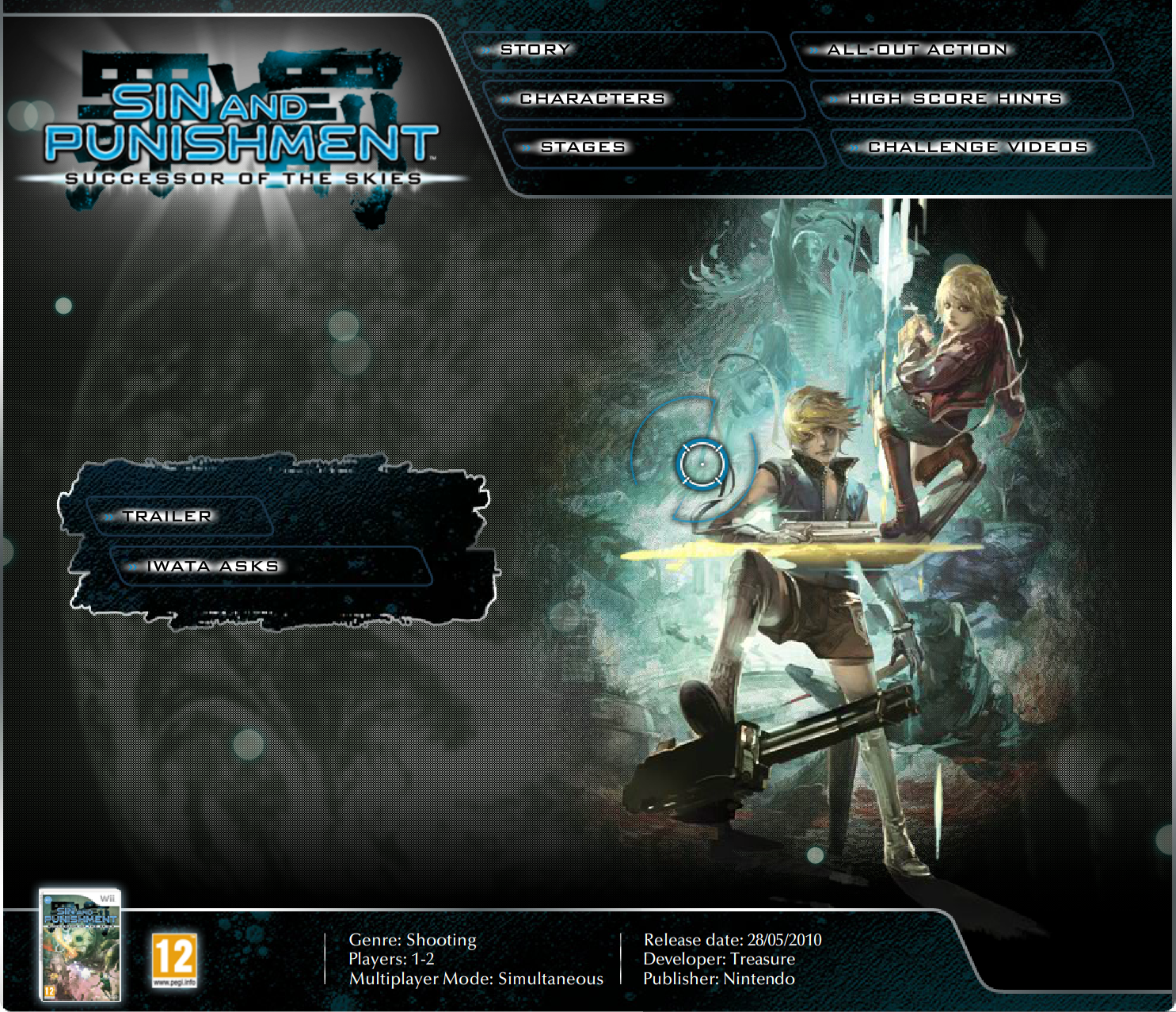 Sin and Punishment: Successor of the Skies Microsite