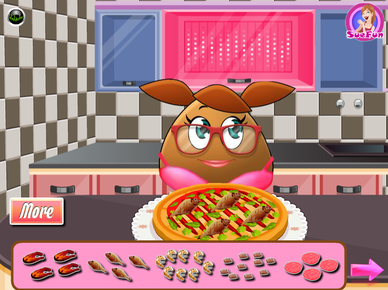 Pou Girl Pizza