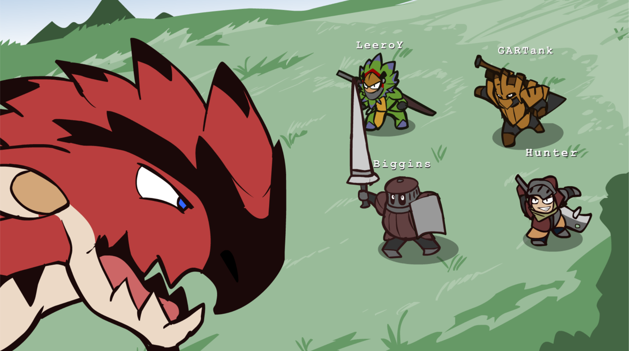 MONSTERS of monster hunter. Plate Run.