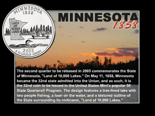 50 State Quarters 2005 Screensaver