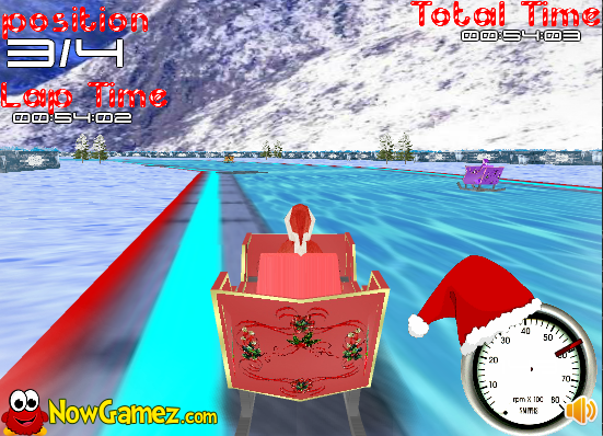 3D Santa Racing