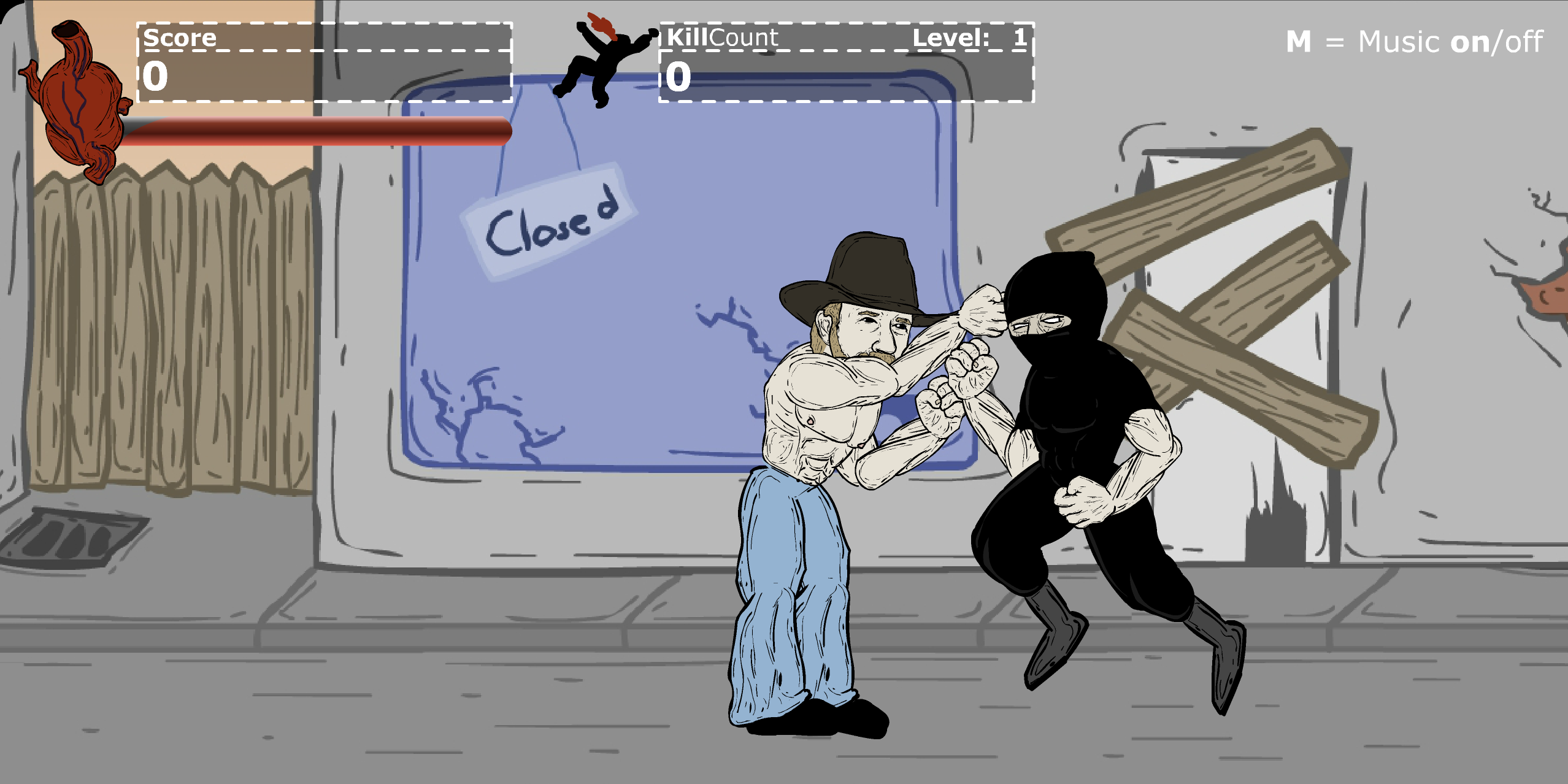 Chuck Norris in Attack of the Massacre Ninjas