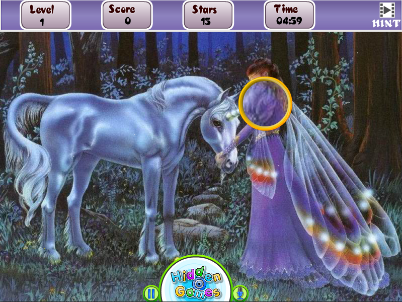 Unicorn with Fairy Stars