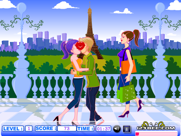 Kissing in Paris