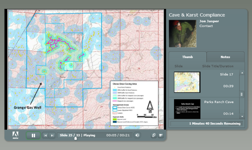 Cave & Karst Compliance for Oil & Gas Development