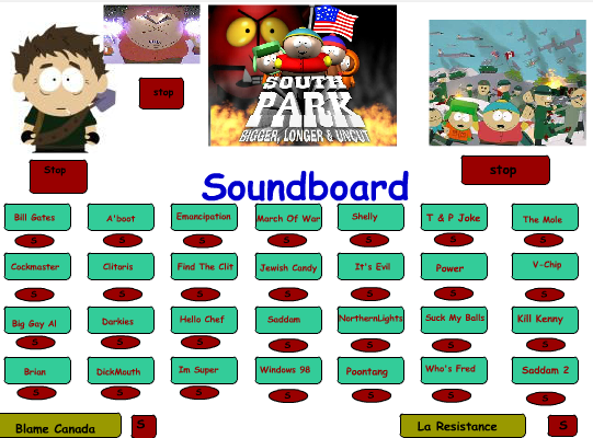 South Park Movie Soundboard