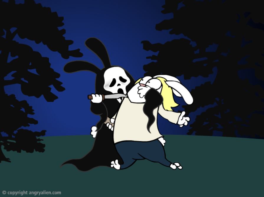 Scream in 30 Seconds (and Re-Enacted by Bunnies)