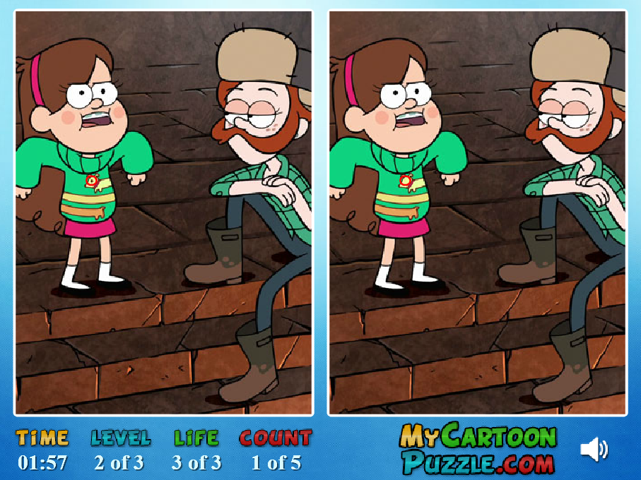 Gravity Falls Find 5 Diff