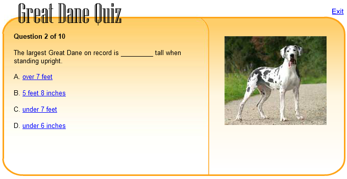 Great Dane Quiz