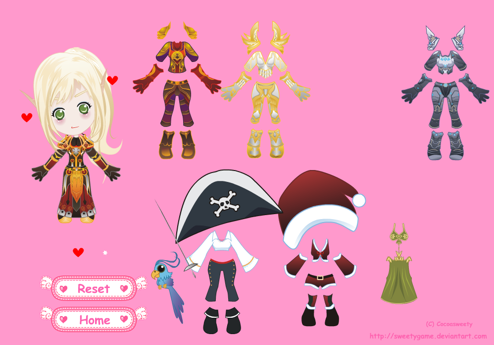 cute bloodelf dress up game