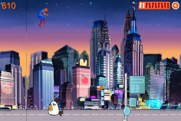 Spider Man Save Angry Birds