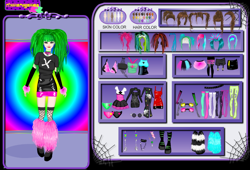 Cyber Goth Dress Up Game