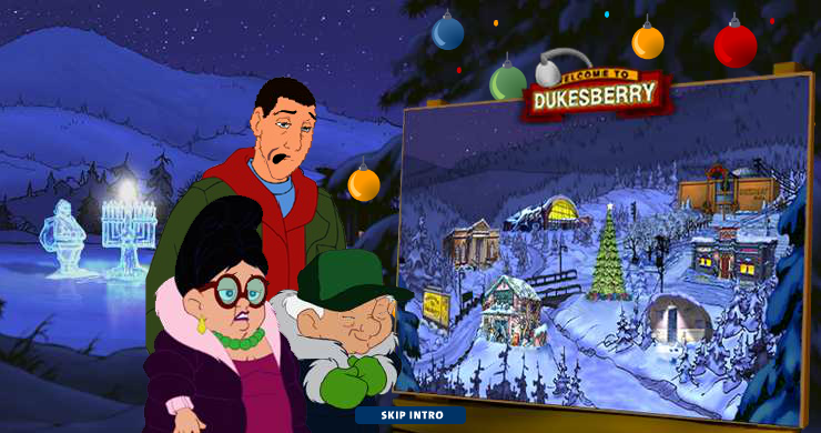 Eight Crazy Nights Website Intro