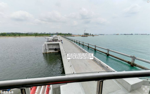 Marina Barrage - 2nd Level View Virtual Reality Image