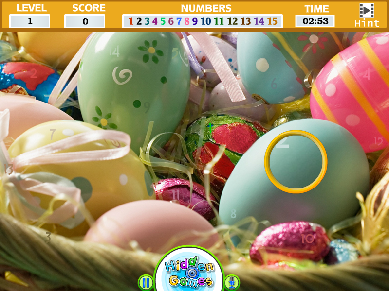 Happy Easter Hidden Numbers