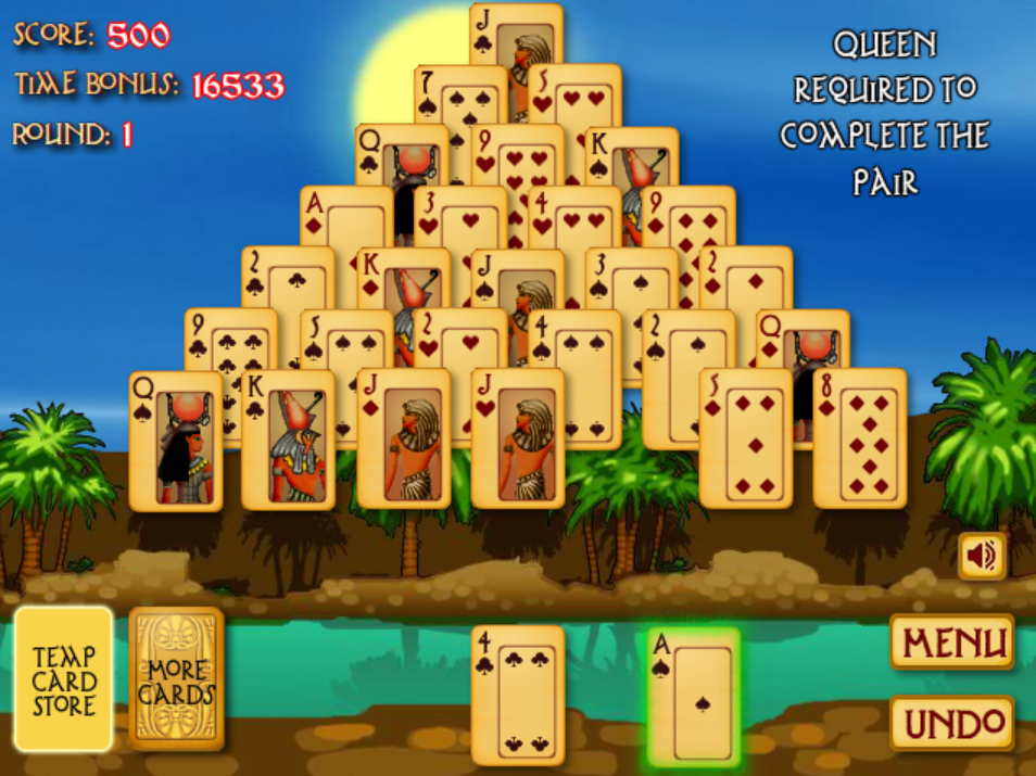 Pyramid Solitaire: Ancient Egypt