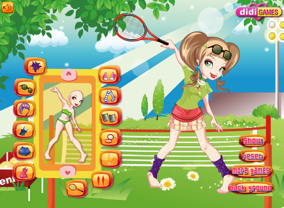 Funky Tennis Girl