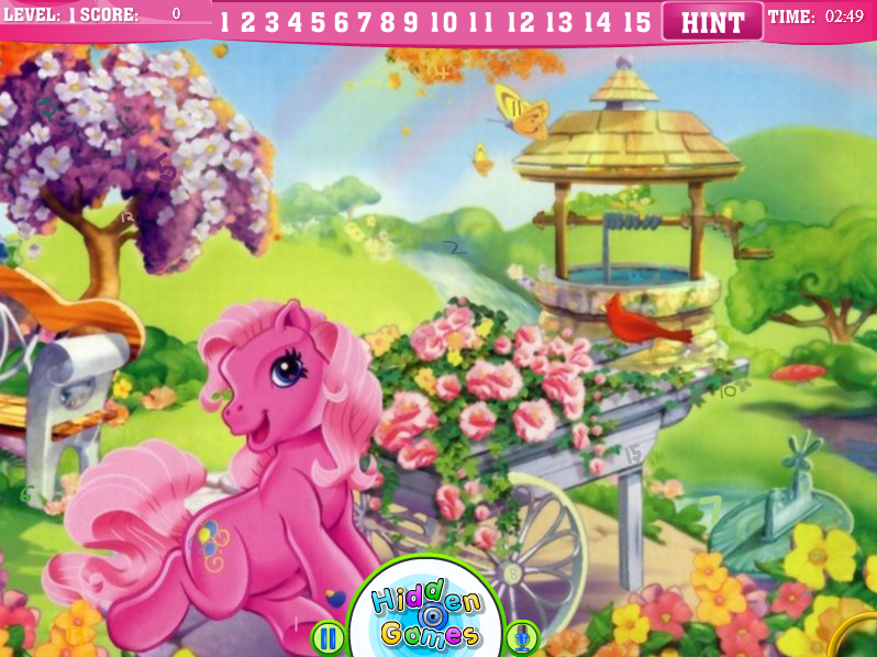 Hidden Numbers - My Little Pony