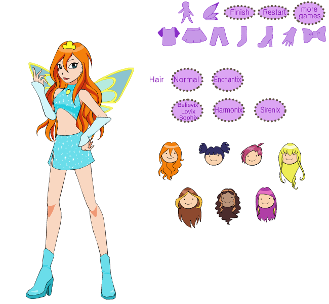 Winx Club Dress Up